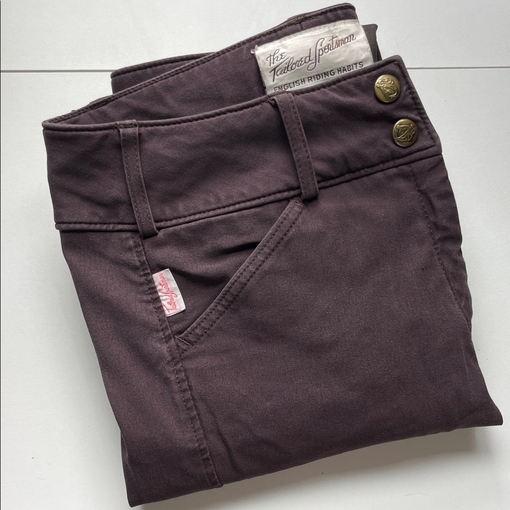 The Tailored Sportsman 26L Front-Zip Purple Breeches